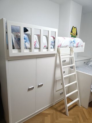 Tren juvenil 3 camas y armario