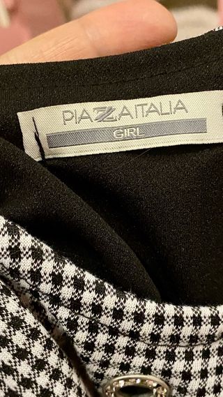 Vestito bimba fantasia pied de poule