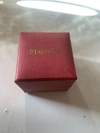 Pendientes Perla Majorica Dorados 1cm