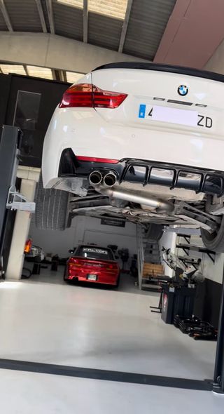 Tubo escape intermedio + final doble cola