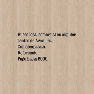 Local comercial Aranjuez