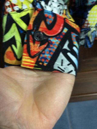 Camicia ADON uomo fantasia graffiti taglia L