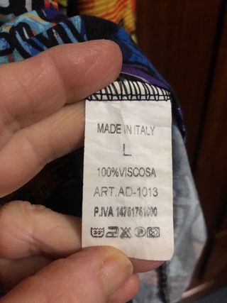 Camicia ADON uomo fantasia graffiti taglia L