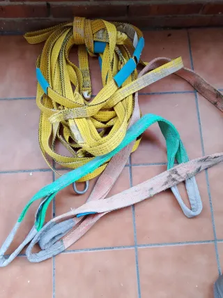 2 eslingas y 1 línea de vida