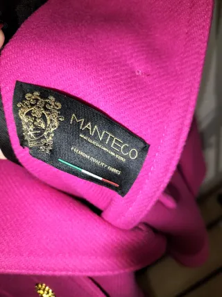 Abrigo Zara Manteco Rosa fucsia