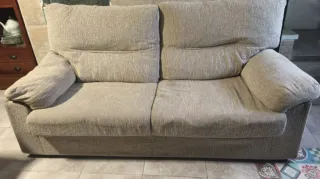 Sofá de 3 plazas beige