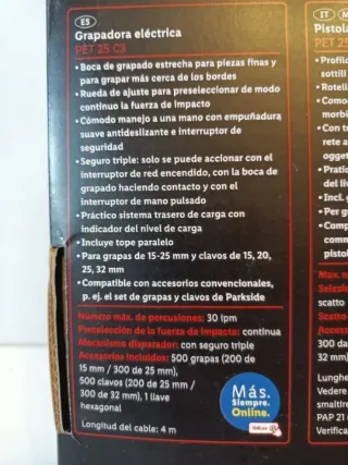 Grapadora Clavadora PARKSIDE