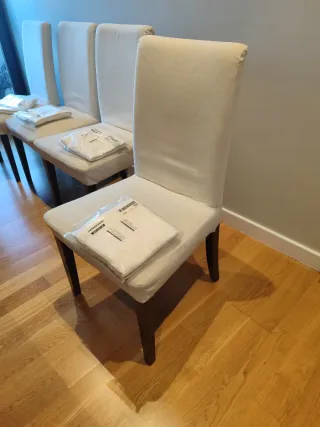 4 Sillas Ikea HenrikSDAL con funda de repuesto