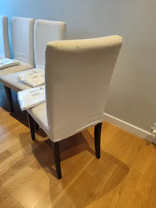 4 Sillas Ikea HenrikSDAL con funda de repuesto