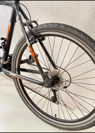 Bicicleta Opus FR100 Negra/Naranja