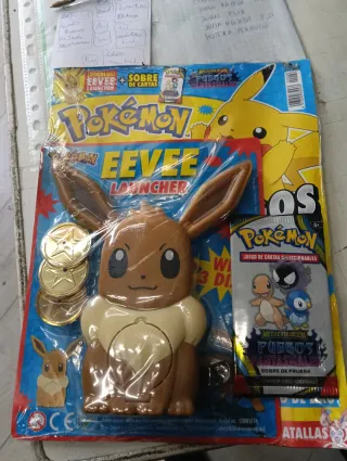 Revista Pokémon Eevee Launcher + Sobres