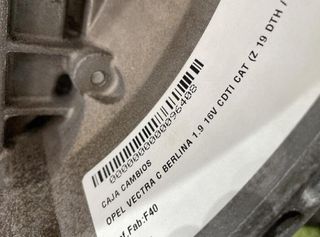 Opel 96408 caja cambios f40 vectra c 1.9 16v cdti