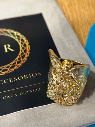 Anillo San Miguel Talla 10 Laminado 14K