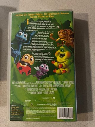 Película VHS Bichos Disney Pixar