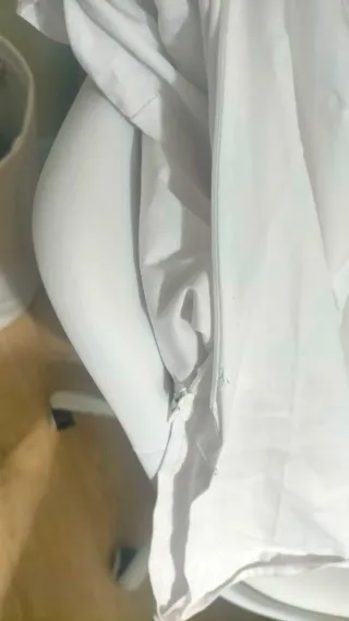 Camisa larga Bershka blanca tipo corset