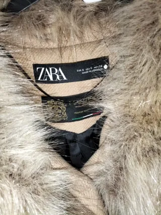 Abrigo Zara Manteco 75%lana