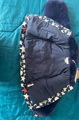 Stella McCartney Pellicciotto Blu Nuovo con Cartel