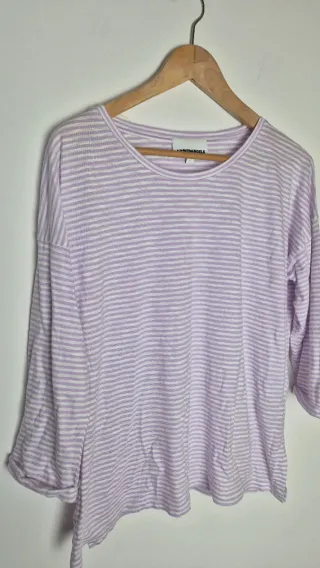 Camisola riscas lilás Armedangels L