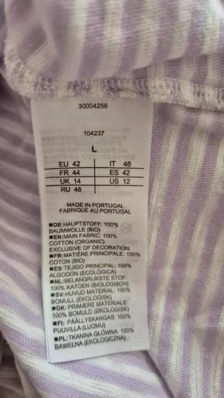 Camisola riscas lilás Armedangels L