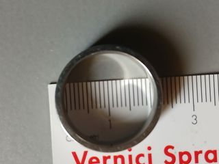 Anello fedina uomo oro e argento