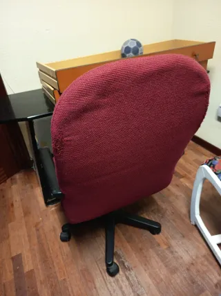 Silla de oficina ergonómica granate