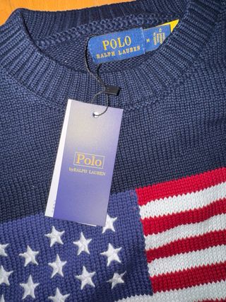 Jersey Polo Ralph Lauren Bandera USA Azul