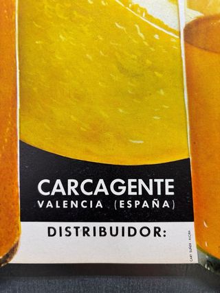 Publicidad Zumos Naturales Diana, Carcagente