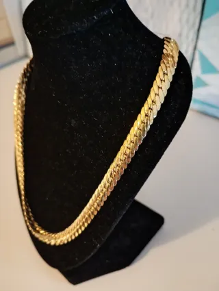 Collana placcata oro 750/1000 45cm