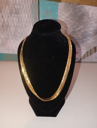 Collana placcata oro 750/1000 45cm