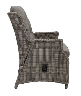 Silla terraza diseño mimbre sintetico marron gris