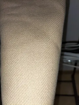 Abrigo Zara Lana Beige con Cuello Peludo