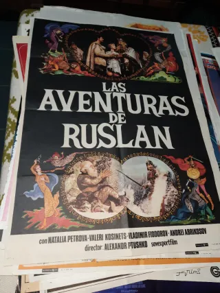 Cartel de cine Las Aventuras de Ruslan