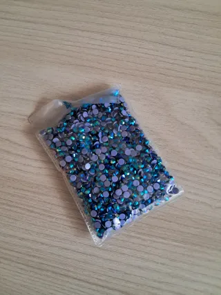 Strass Vetro e Pietre Ovali Blu