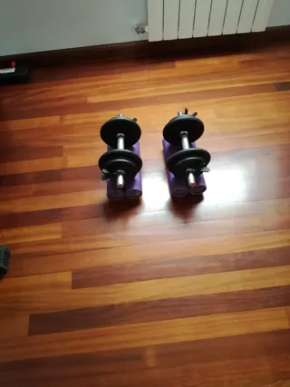 Juego de pesas con discos