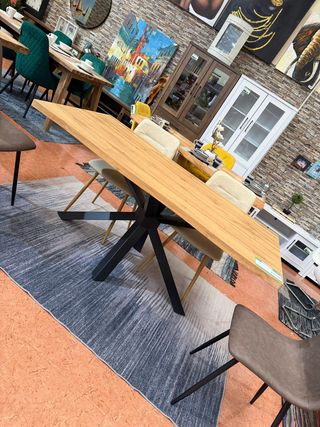 Mesa Comedor Madera y Metal