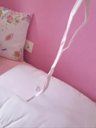 Protector de cuna rosa.Oportunidad!