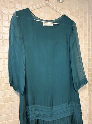 Vestido evento Purificación García verde