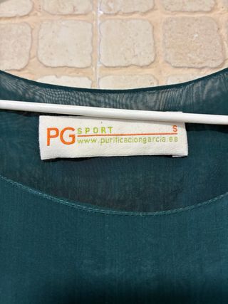 Vestido evento Purificación García verde