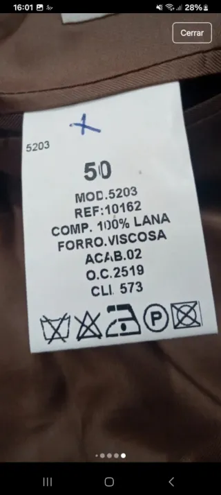 Blazer Yoshino Yawata Talla 50