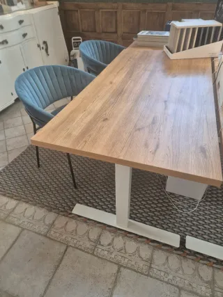 Escritorio madera y metal