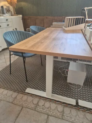 Escritorio madera y metal