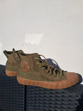 Zapatillas Converse Verde militar y Marrones