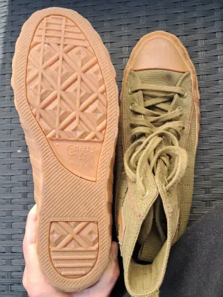 Zapatillas Converse Verde militar y Marrones