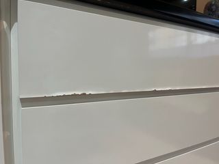 Mueble buffet comedor negro y blanco