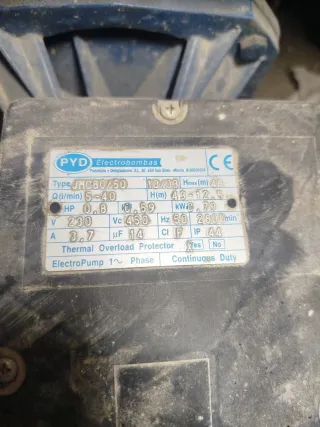 Bomba de agua para depuradora o depósito