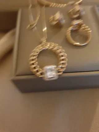 Conjunto de joyería chapado en oro nuevo