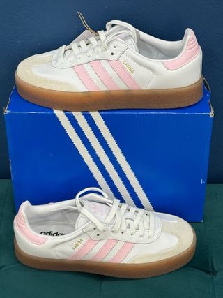 Adidas Samba Blanco y Rosa