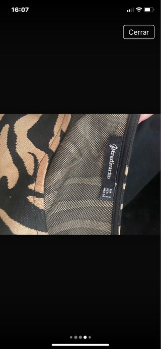 Vestido Stradivarius Animal Print Talla S