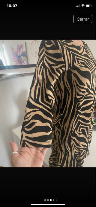 Vestido Stradivarius Animal Print Talla S