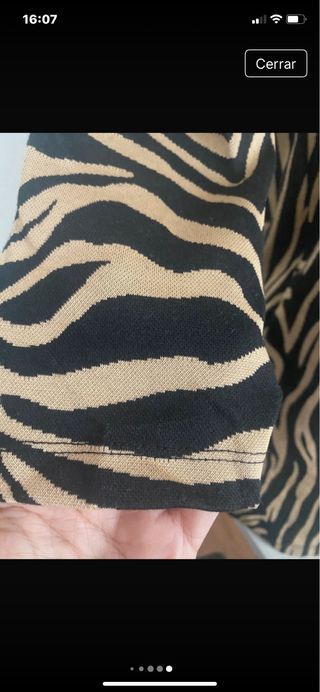 Vestido Stradivarius Animal Print Talla S